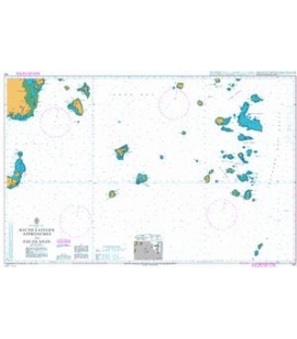 British Admiralty Nautical Chart 441 South Eastern Approaches to Fiji Islands