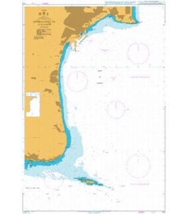 British Admiralty Nautical Chart 473 Approaches to Alicante
