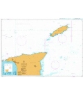 British Admiralty Nautical Chart 500 North East Approaches to Trinidad