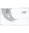 British Admiralty Nautical Chart 539 Puerto Santa Cruz to Cabo Pilar including the Falkland Islands