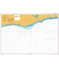 British Admiralty Nautical Chart 595 Sassandra to Lagos