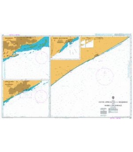 British Admiralty Nautical Chart 671 Outer Approaches to Muqdisho and Marka Anchorage