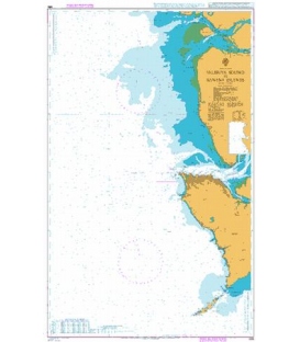 British Admiralty Nautical Chart 686 Yelibuya Sound to Banana Islands