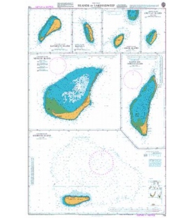 British Admiralty Nautical Chart 705 Islands in Lakshadweep (Laccadive Islands)