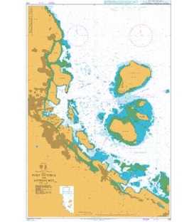 British Admiralty Nautical Chart 722 Port Victoria and Approaches