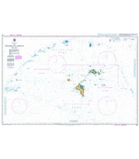 British Admiralty Nautical Chart 740 The Seychelles Group