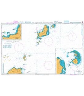 British Admiralty Nautical Chart 795 The Grenadines - Southern Part