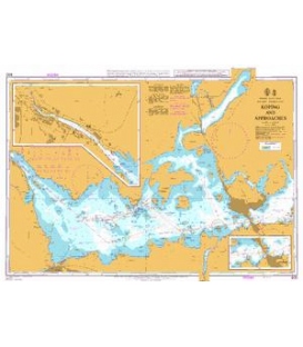 British Admiralty Nautical Chart 800 Köping and Approaches