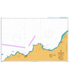 British Admiralty Nautical Chart 822 Approaches to Oran- Arzew and Mostaganem