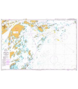 British Admiralty Nautical Chart 832 Approaches to Sandhamn