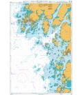 British Admiralty Nautical Chart 853 Approaches to Brofjorden