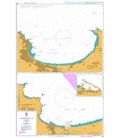 British Admiralty Nautical Chart 855 Approaches to Alger and Skikda