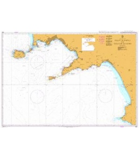 British Admiralty Nautical Chart 908 Golfo di Napoli and Golfo di Salerno