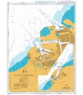 British Admiralty Nautical Chart 911 Malmo and Limhamn