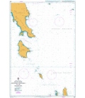 British Admiralty Nautical Chart 1030 South-West Entrance Channels to the Aegean Sea