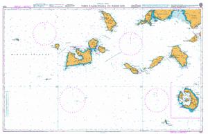 British Admiralty Nautical Chart 1037 Nisida Falkonera to