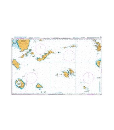 British Admiralty Nautical Chart 1040 Nisos Ios to Vrachonisida ...