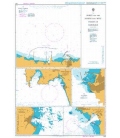 British Admiralty Nautical Chart 1202 Ports on the North and West Coasts of Sardegna