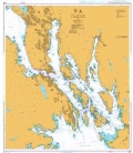 British Admiralty Nautical Chart 1333 Langesund to Herøya