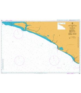 British Admiralty Nautical Chart 1363 Cape Saint Ann to Monrovia