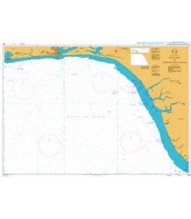 British Admiralty Nautical Chart 1385 Cotonou to Pennington River