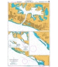 British Admiralty Nautical Chart 1412 Ports in Aruba and Curacao