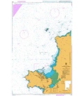 British Admiralty Nautical Chart 1413 Approaches to Holyhead