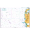 British Admiralty Nautical Chart 1422 Esbjerg to Hanstholm including Offshore Oil and Gas Fields