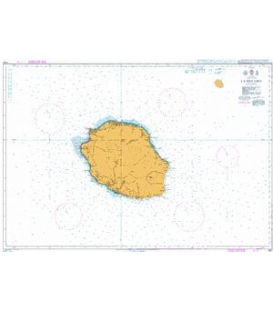 British Admiralty Nautical Chart 1497 La Reunion