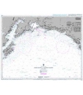 British Admiralty Nautical Chart 1499 Cross Sound to Kodiak Island