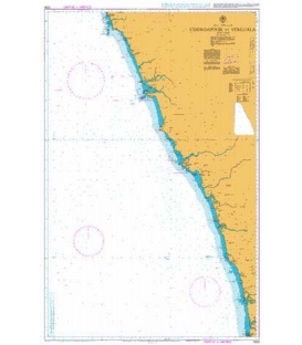 British Admiralty Nautical Chart 1509 Coondapoor to Vengurla