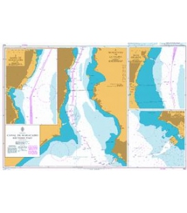 British Admiralty Nautical Chart 1521 Canal de Maracaibo - Southern Part