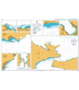British Admiralty Nautical Chart 1526 Straits and Harbours in the Islands of Samos, Ikaria and Fournoi