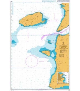 British Admiralty Nautical Chart 1608 Approaches to Canakkale Bogazi (The Dardanelles)