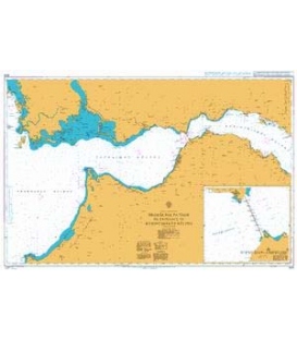 British Admiralty Nautical Chart 1676 Patraikos Kolpos and Approaches and Western Part of Korinthiakos Kolpos