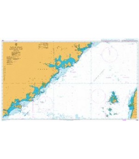 British Admiralty Nautical Chart 1760 Taiwan Strait Southern Part