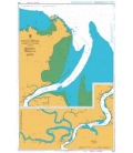 British Admiralty Nautical Chart 1822 Sungai Sarawak Tanjung Po to Pending