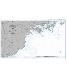 Britsh Admiralty Nautical Chart 1965 Cua Lac Giang to Iles Kao Tao including the Delta of the Song Ca
