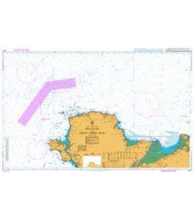 British Admiralty Nautical Chart 1977 Holyhead to Great Ormes Head