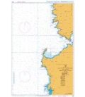 British Admiralty Nautical Chart 1985 Ajaccio to Oristano including Bonifacio Strait