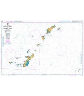 British Admiralty Nautical Chart 2024 Okinawa Shima to Amami-O Shima