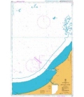 British Admiralty Nautical Chart 2100 Approaches to Bintulu Port