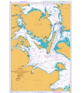 British Admiralty Nautical Chart 2106 Storebaelt and Lillebaelt to Fehmarn Belt