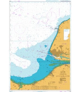 British Admiralty Nautical Chart 2146 Approaches to Le Havre and Antifer