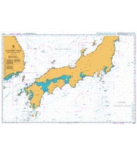 British Admiralty Nautical Chart 2347 Southern Japan and Adjacent Seas