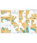 British Admiralty Nautical Chart 2402 Harbours in the Ionian Sea