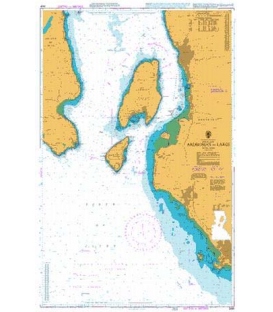 British Admiralty Nautical Chart 2491 Ardrossan to Largs