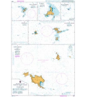 British Admiralty Nautical Chart 2524 Islands off the North West Coast of Scotland
