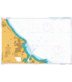 British Admiralty Nautical Chart 2567 Approaches to Tees Bay