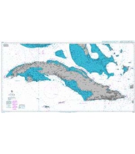 British Admiralty Nautical Chart 2579 Cuba
